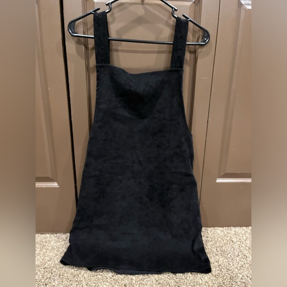 Black corduroy overall dress - Picture 2 of 3